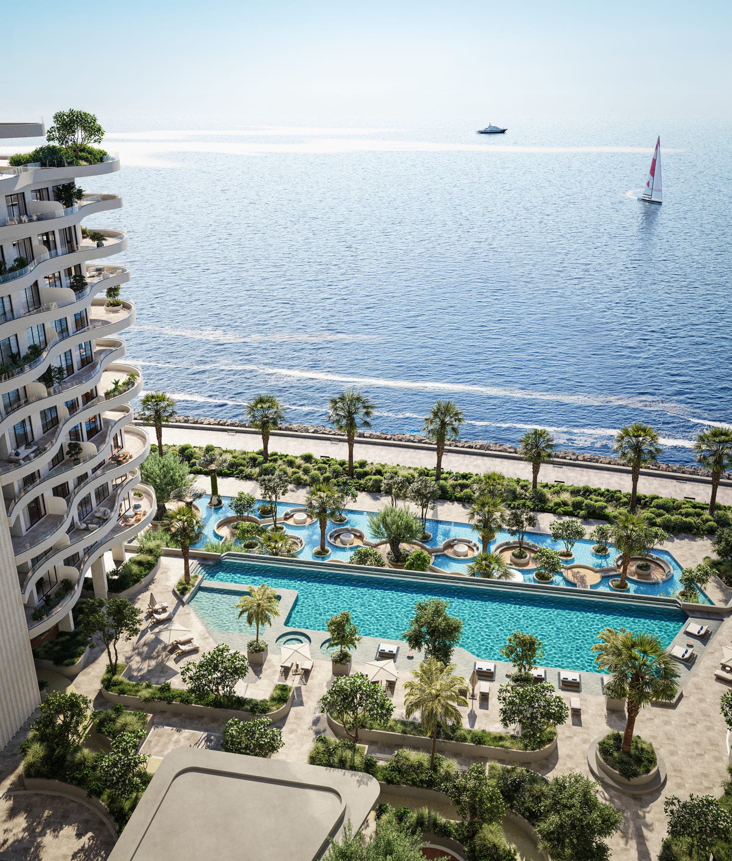 Miraggio Phases 1 and 2 amenity Scenic Promenade - Al Marjan Island, Dubai - by Source Of Fate Properties