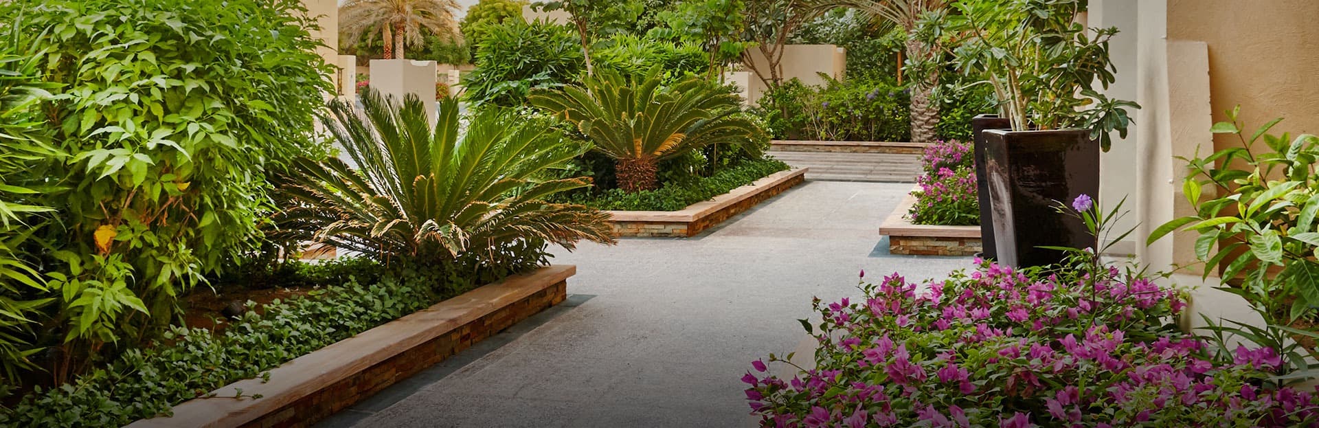 Miraggio Phases 1 and 2 amenity Tropical Garden - Al Marjan Island, Dubai - by Source Of Fate Properties