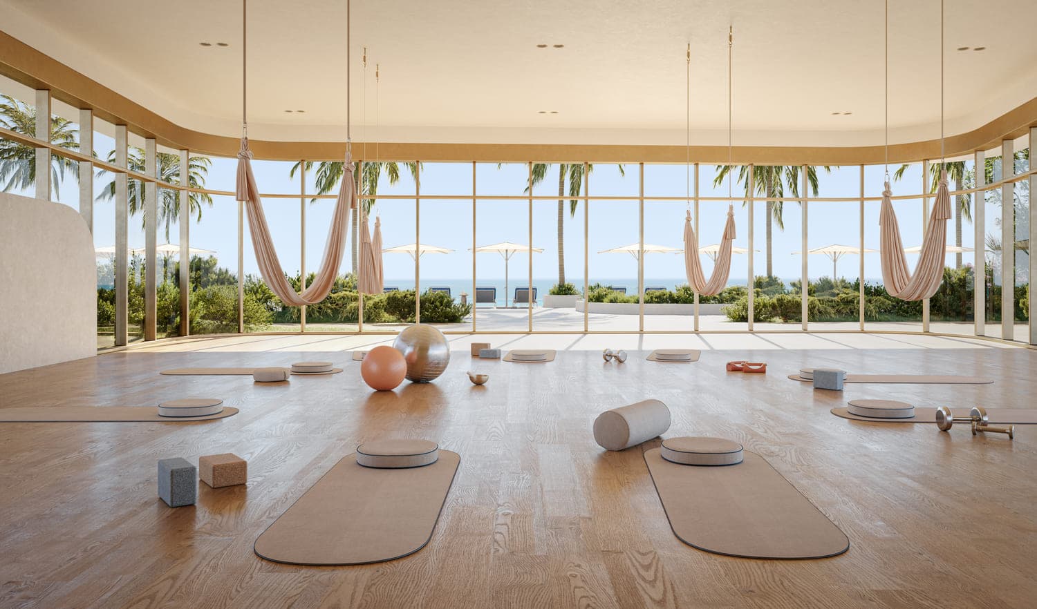 Miraggio Phases 1 and 2 amenity Yoga Room - Al Marjan Island, Dubai - by Source Of Fate Properties