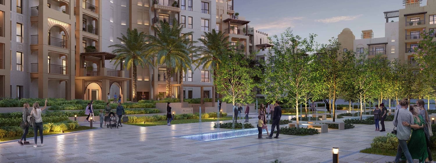 MJL Al Jazi amenity Expansive Courtyards in MJL (Madinat Jumeirah Living), Dubai, by Meraas
