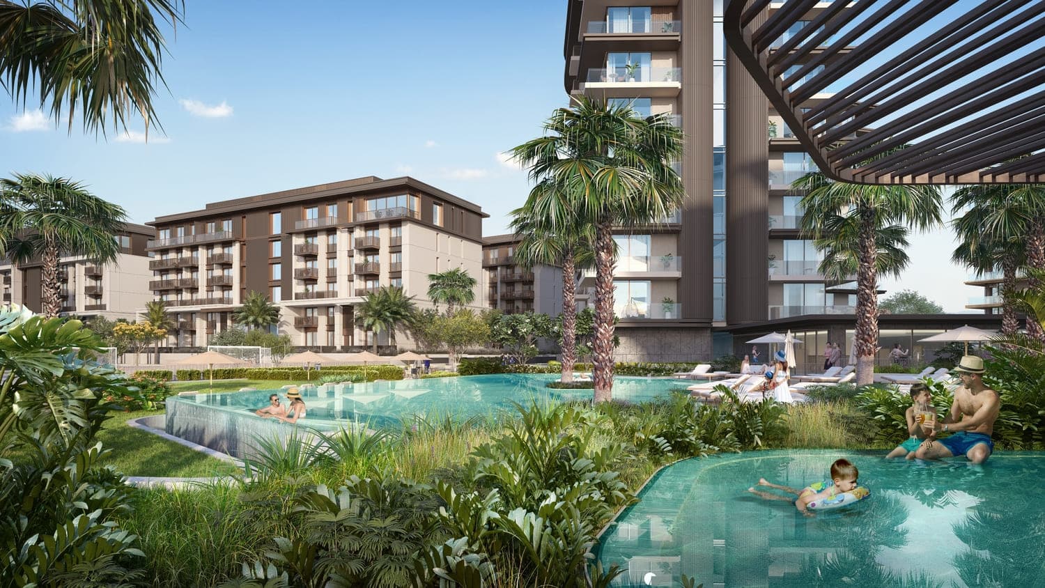 MJL Elara amenity Infinity Pool & Children’S Pool - MJL (Madinat Jumeirah Living), Dubai - by Meraas