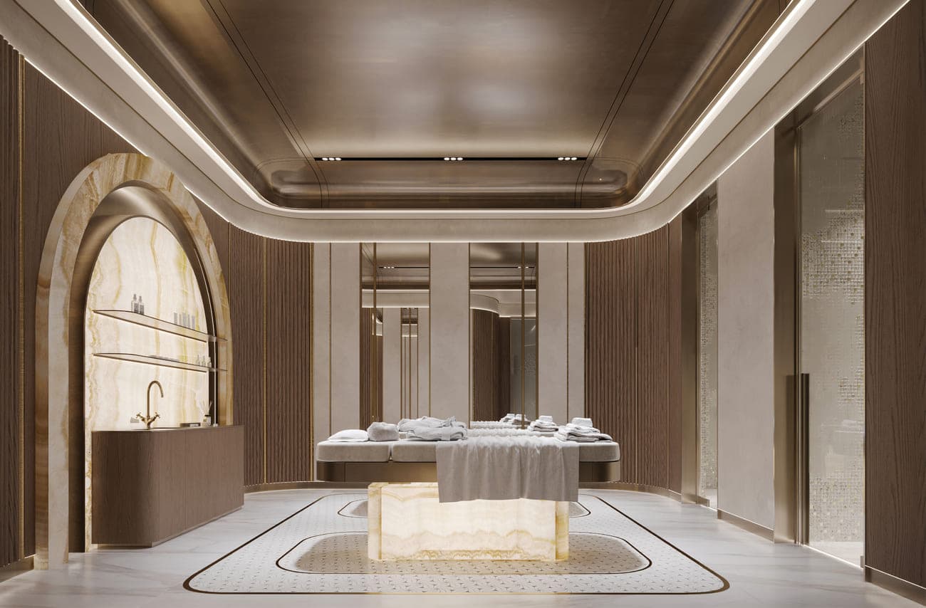 Monaco Mansions amenity Exclusive Spa Zone With Sauna, Steam, Ice Shower, Massage Room - Dubai South, Dubai - by Azizi