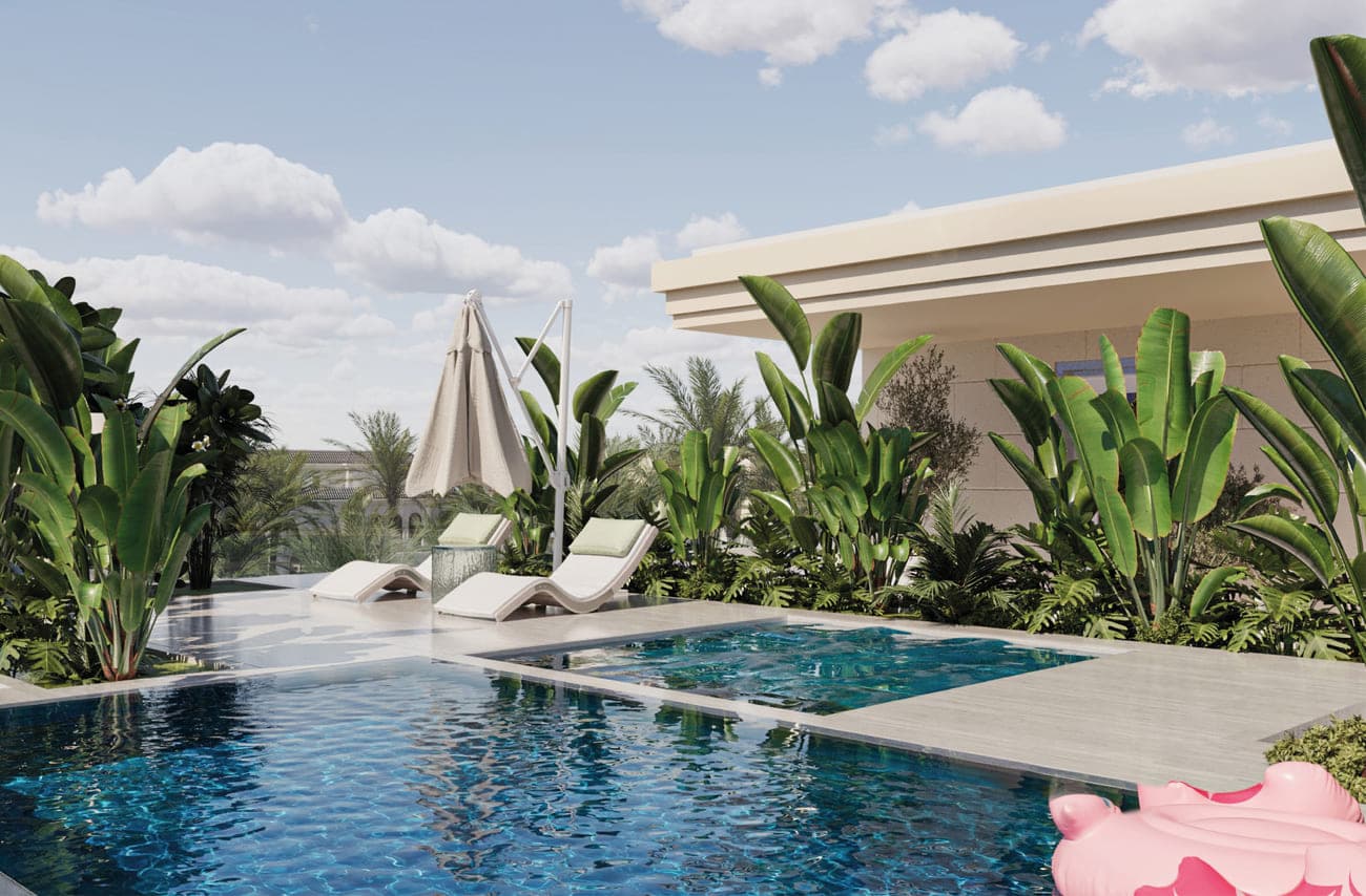 Monaco Mansions amenity Two Swimming Pools - Dubai South, Dubai - by Azizi