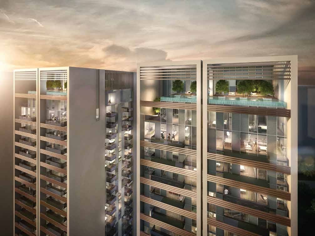 Mont Rose amenity Rooftop Infinity Swimming Pool - Dubai Science Park, Dubai - by Deyaar