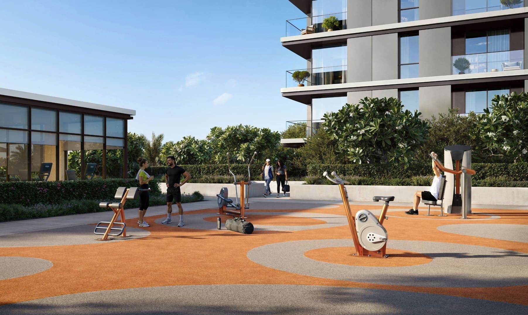 Montiva by Vida amenity Indoor & Outdoor Gym in Green Gate at Dubai Creek Harbour, Dubai, by Emaar