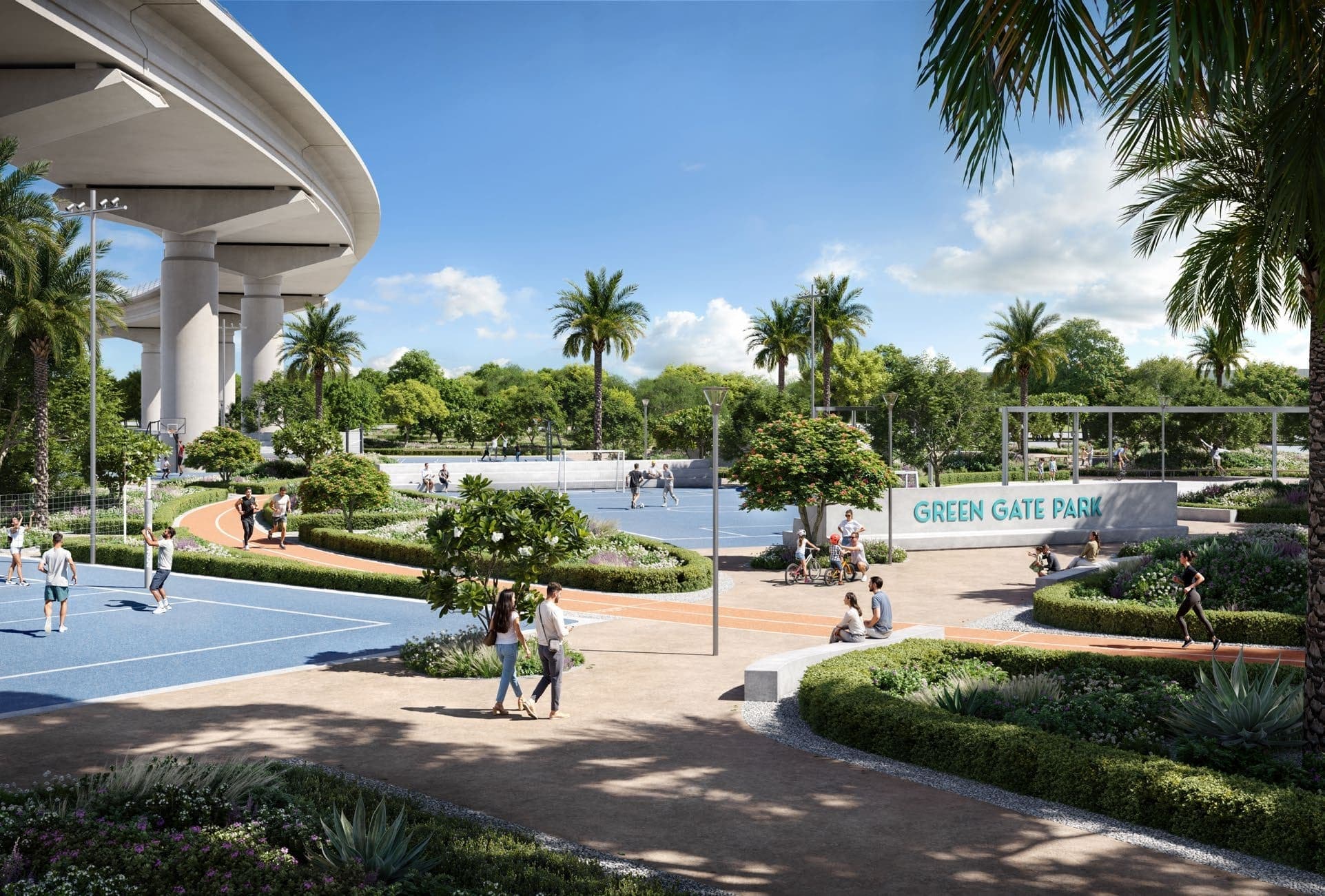 Montiva by Vida amenity Multi-Sport Courts - Green Gate at Dubai Creek Harbour, Dubai - by Emaar