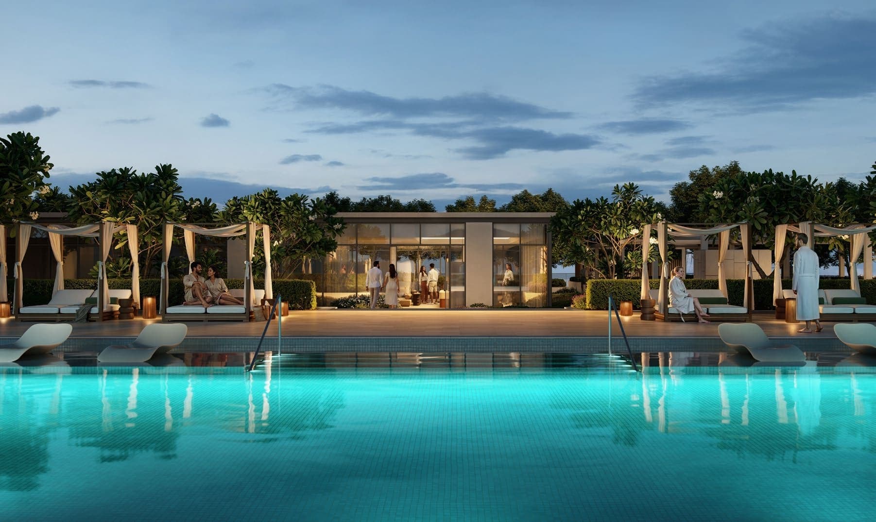 Montiva by Vida amenity Swimming Pool - Green Gate at Dubai Creek Harbour, Dubai - by Emaar