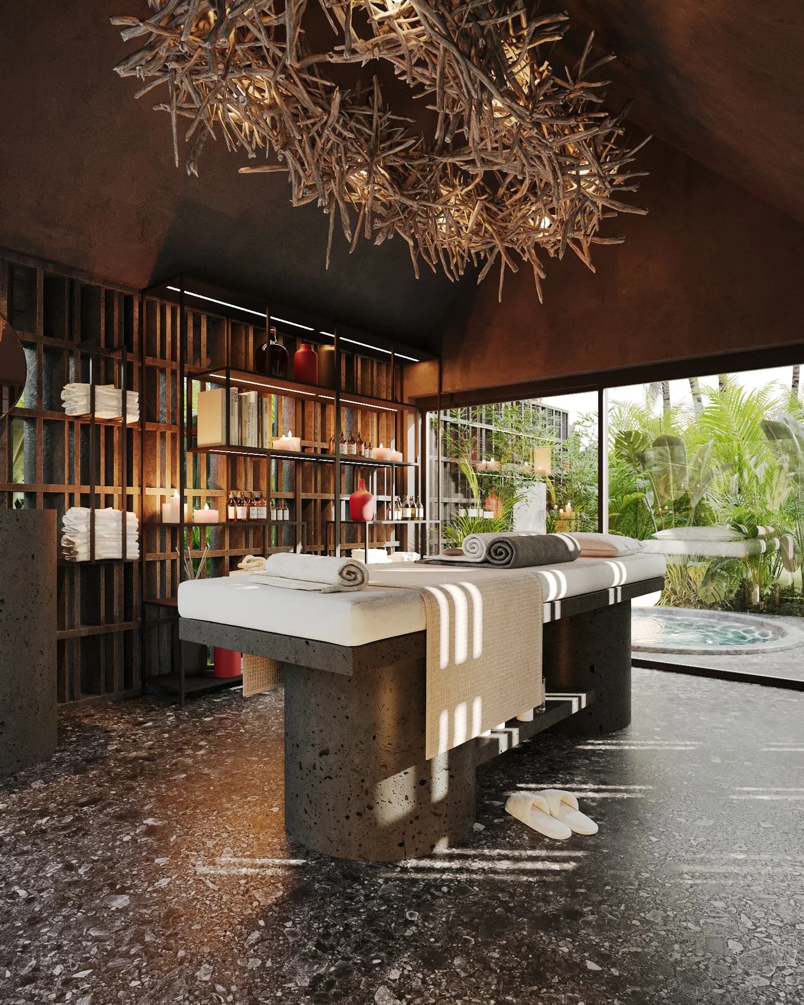 Moon Rock Villas amenity Spa Area - Gianyar, Dubai - by Big Waves Development