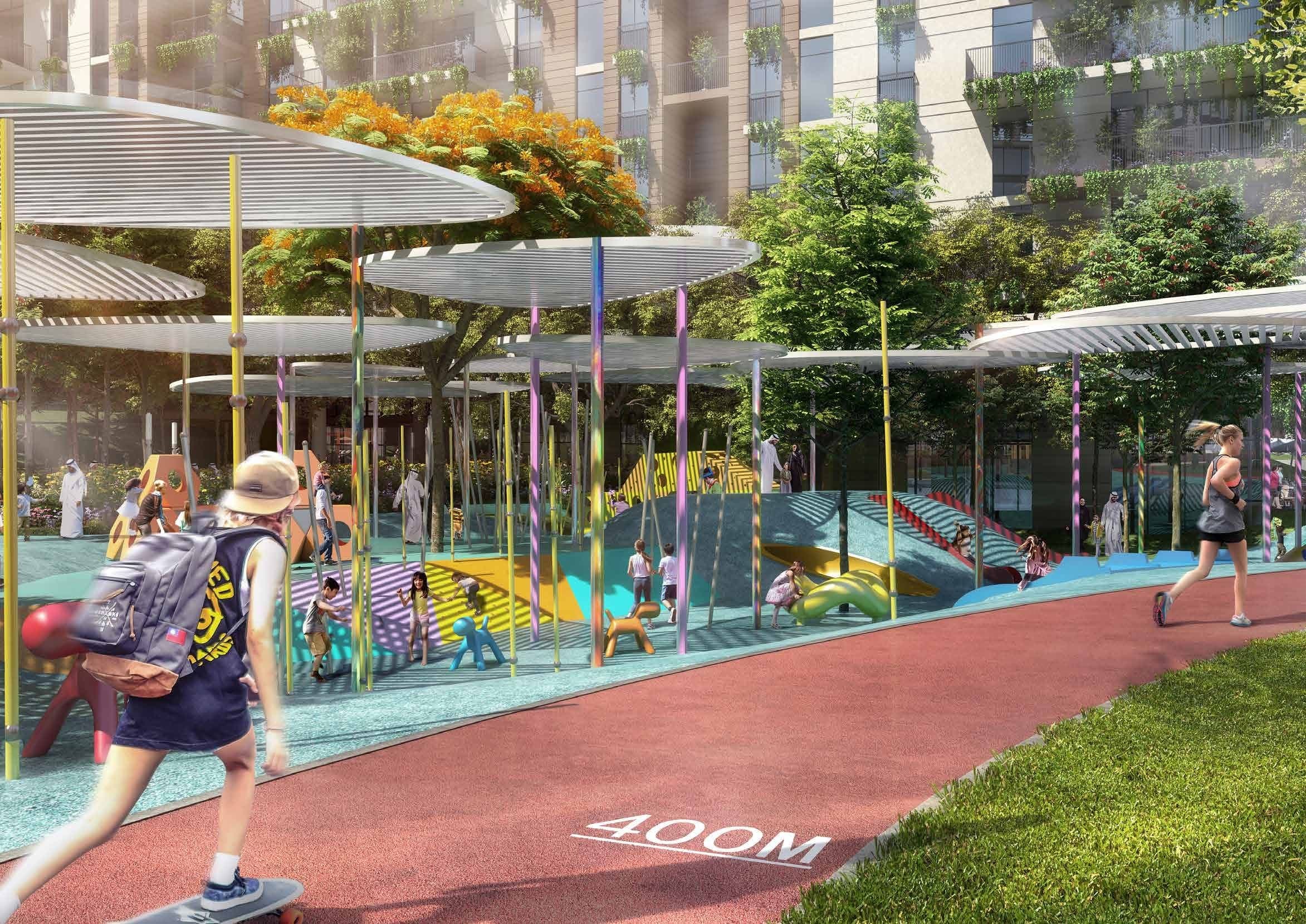 Myrtle Central Park amenity Running Track - DIFC (Dubai International Financial Center), Dubai - by Meraas