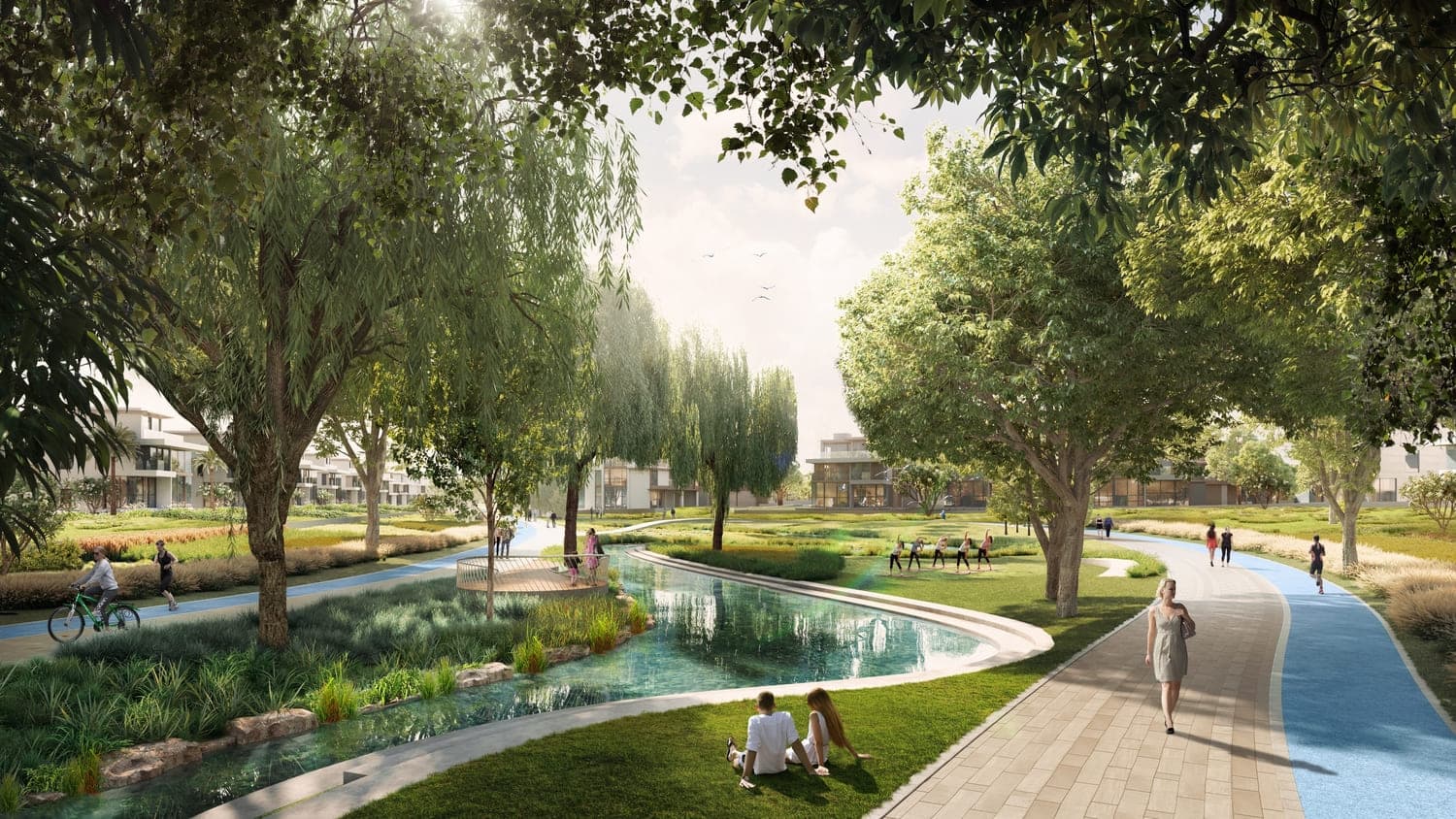 Nad Al Sheba Garden Phase 4 amenity Yoga Lawn & Running Tracks - Meydan (Nad Al Sheba 1), Dubai - by Meraas