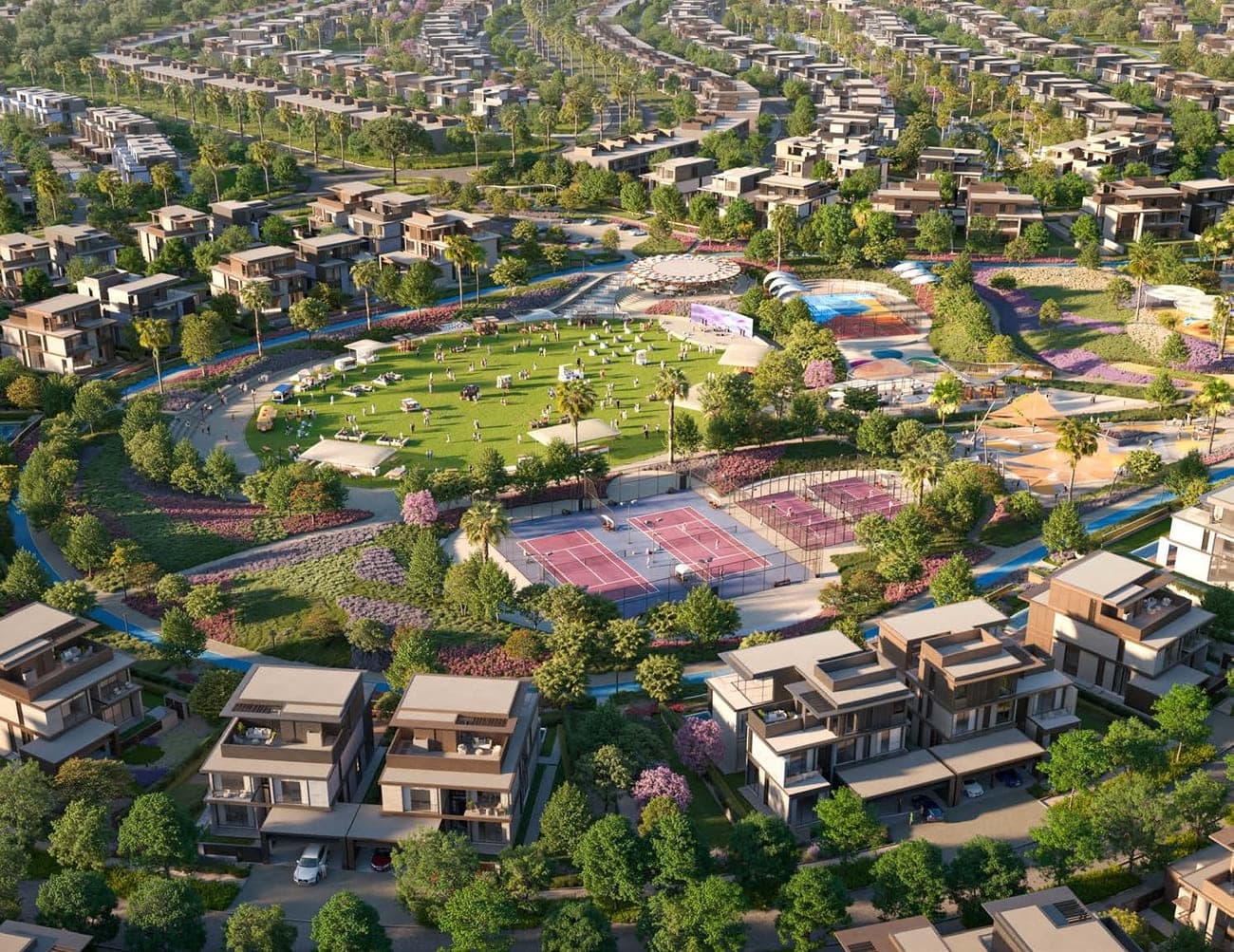 Nad Al Sheba Gardens 10 amenity Sports Facilities - Wadi Al Safa 3, Dubai - by Meraas