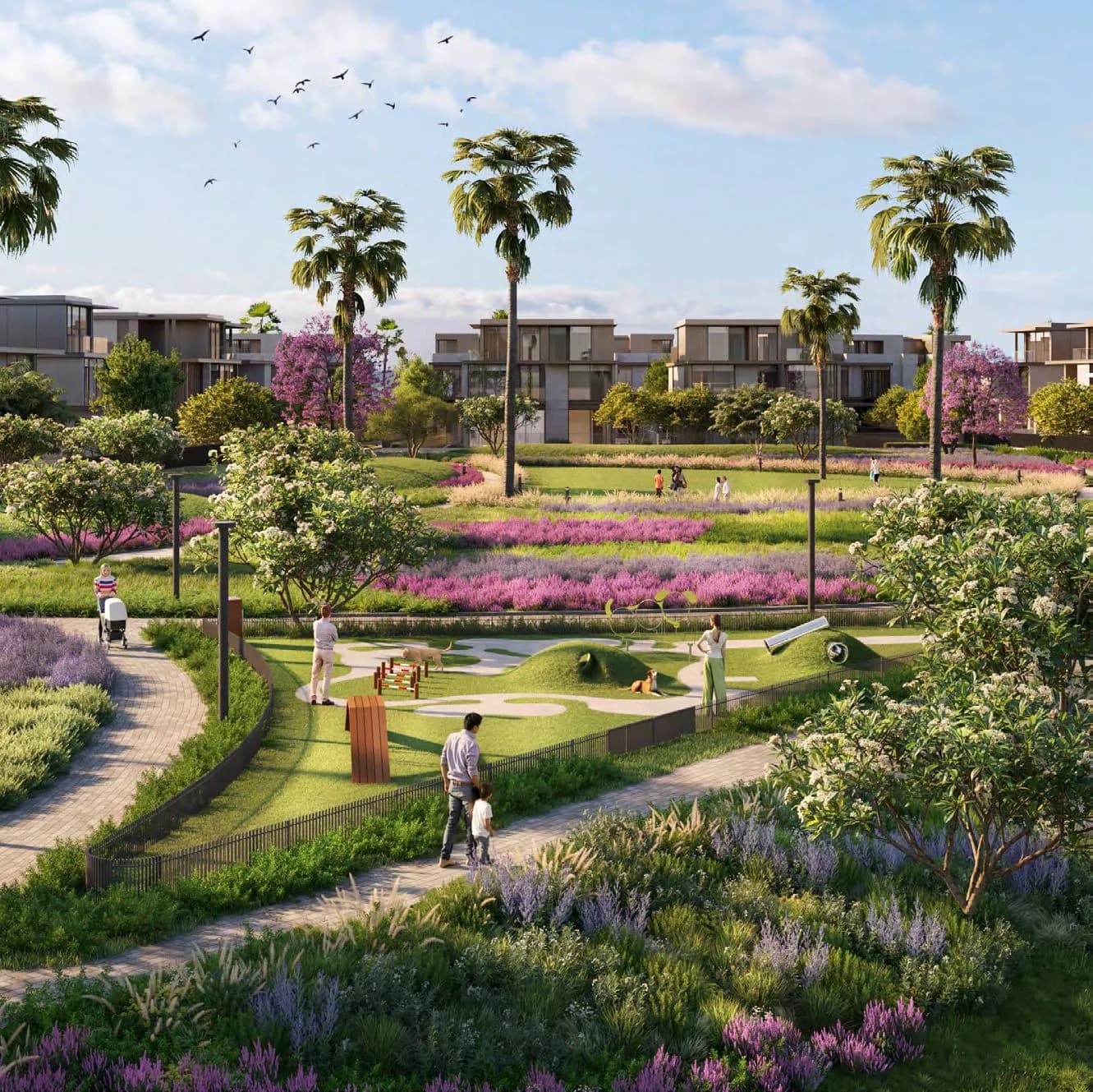 Nad Al Sheba Gardens Phase 11 amenity Dog Park - Wadi Al Safa 3, Dubai - by Meraas