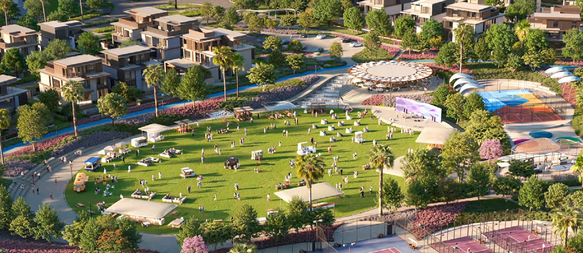Nad Al Sheba Gardens Phase 11 amenity Events Lawn & Amphitheatre - Wadi Al Safa 3, Dubai - by Meraas