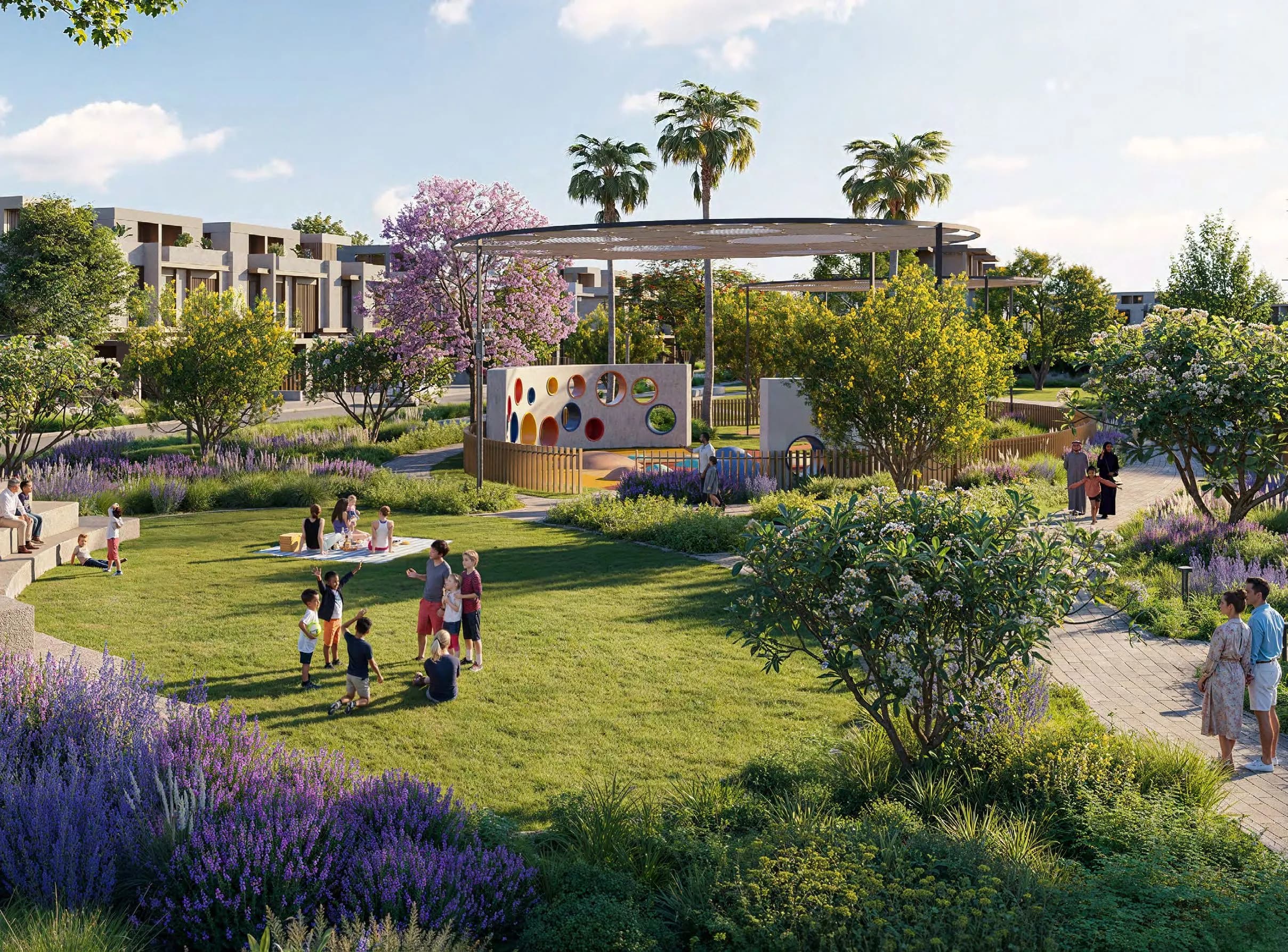 Nad Al Sheba Gardens Phase 11 amenity Kids' Playing Area - Wadi Al Safa 3, Dubai - by Meraas