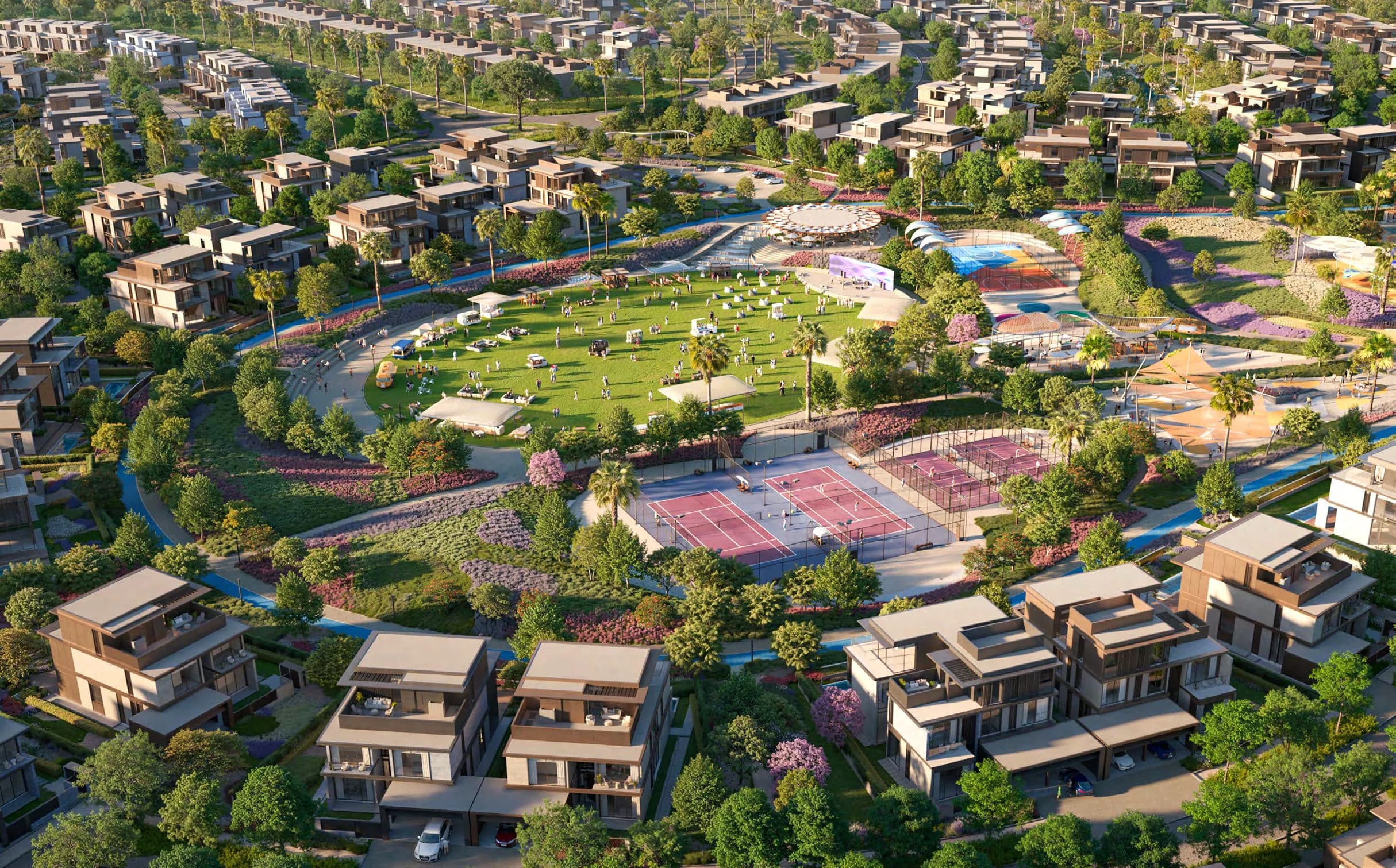 Nad Al Sheba Gardens Phase 11 amenity Sports Area - Wadi Al Safa 3, Dubai - by Meraas