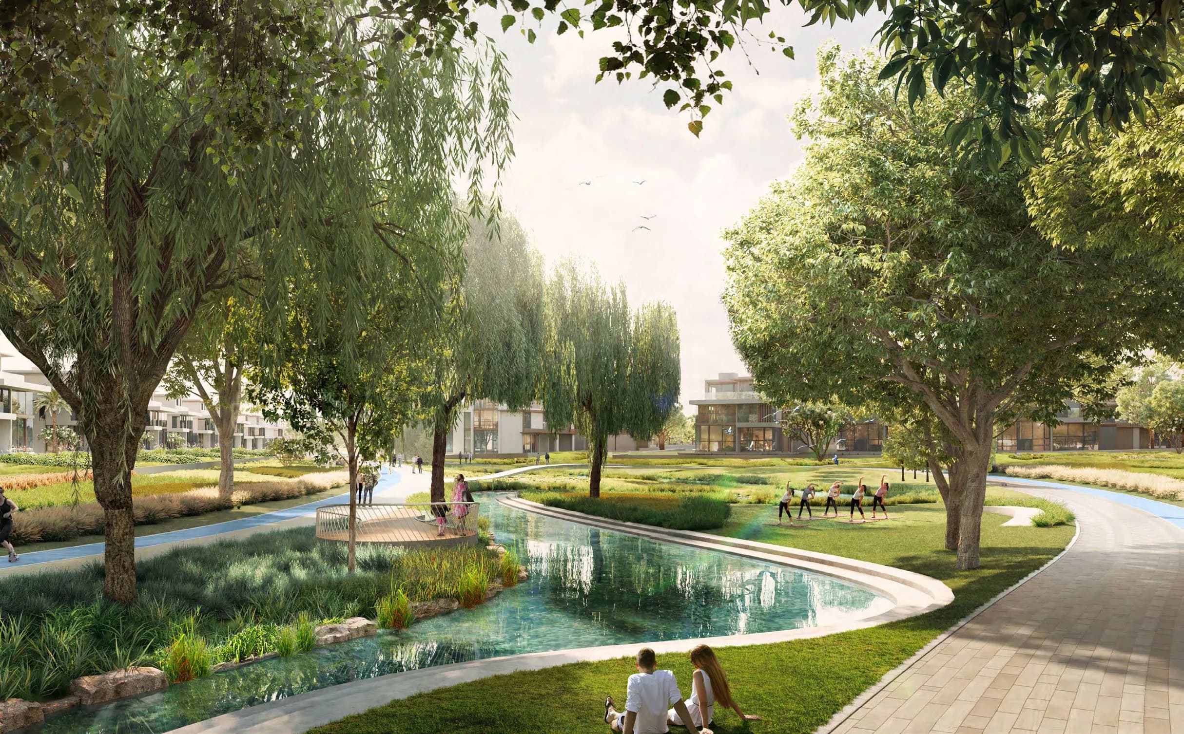 Nad Al Sheba Gardens Phase 11 amenity Yoga Lawn - Wadi Al Safa 3, Dubai - by Meraas