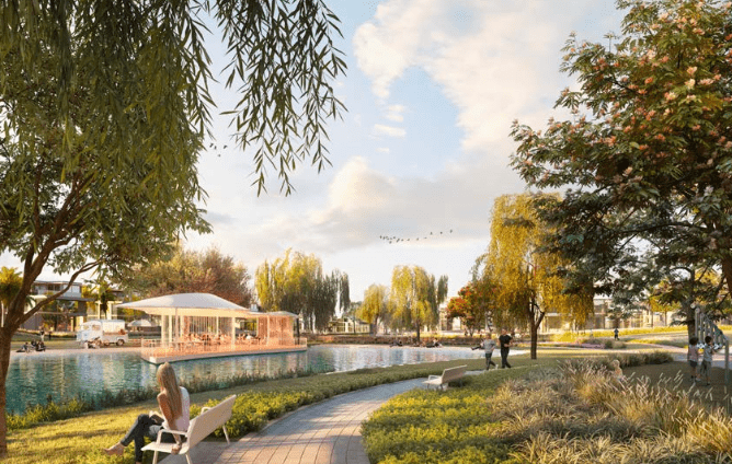 Nad Al Sheba Gardens Phase 7 amenity Lagoon - Meydan (Nad Al Sheba 1), Dubai - by Meraas