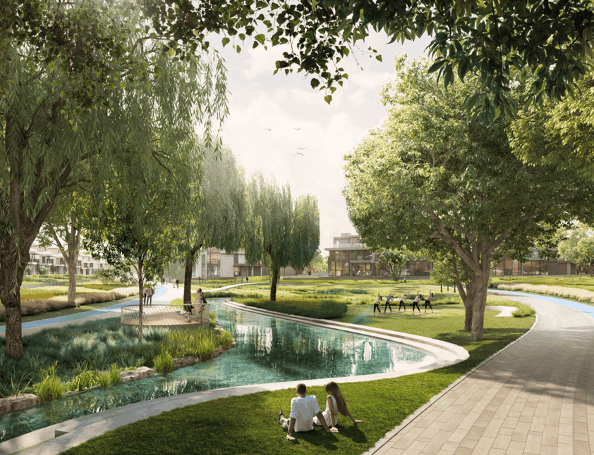 Nad Al Sheba Gardens Phase 8 amenity Yoga Lawn - Nad Al Sheba Gardens, Dubai - by Meraas