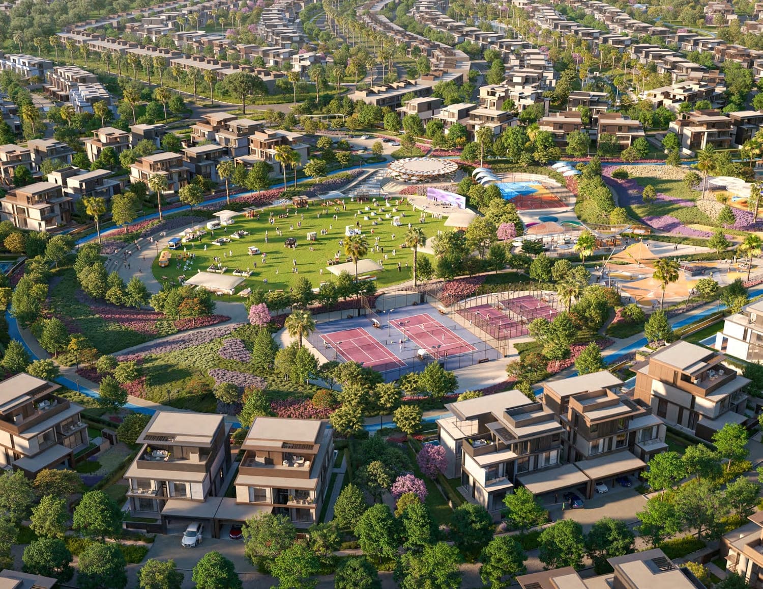 Nad Al Sheba Gardens Phase 9 amenity Event Lawn & Amphitheatre - Wadi Al Safa 3, Dubai - by Meraas