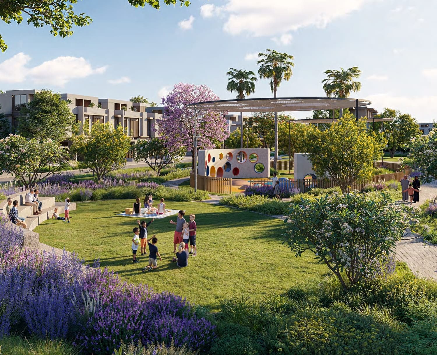 Nad Al Sheba Gardens Phase 9 amenity Kids Playing Areas - Wadi Al Safa 3, Dubai - by Meraas