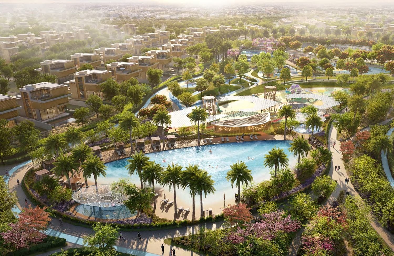 Nad Al Sheba Gardens Phase 9 amenity Wave Pool in Wadi Al Safa 3, Dubai, by Meraas