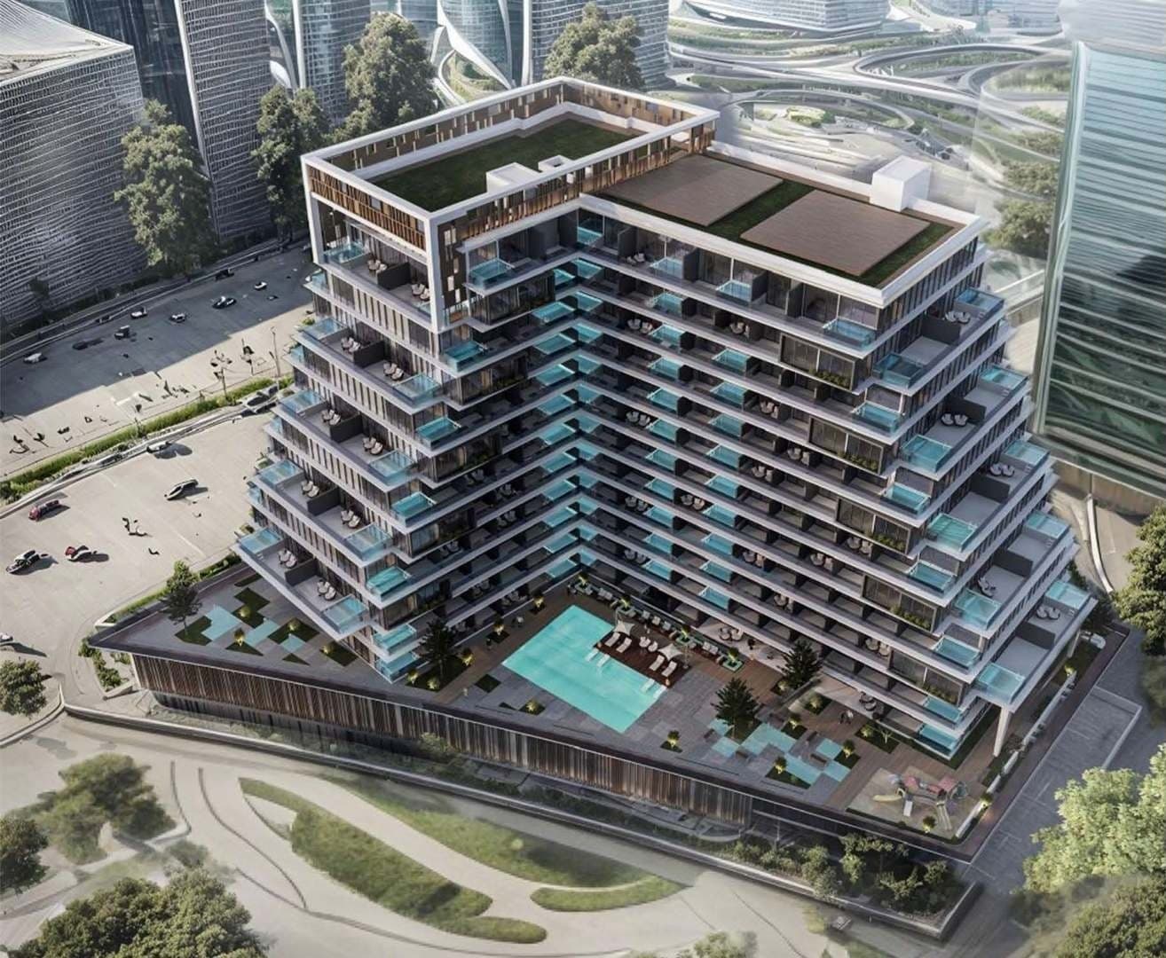 NAS 3 exterior view - Arjan, Dubai - by Rabdan Developments