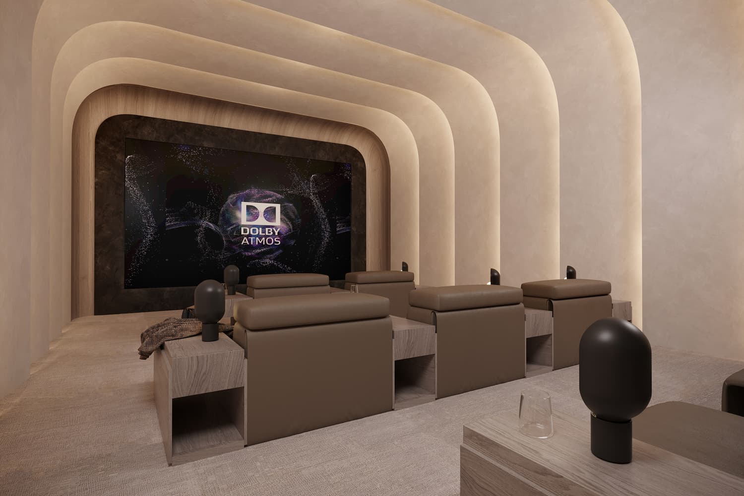 Natuzzi Harmoni amenity Cinema - Dubai Islands, Dubai - by Peace Homes Development