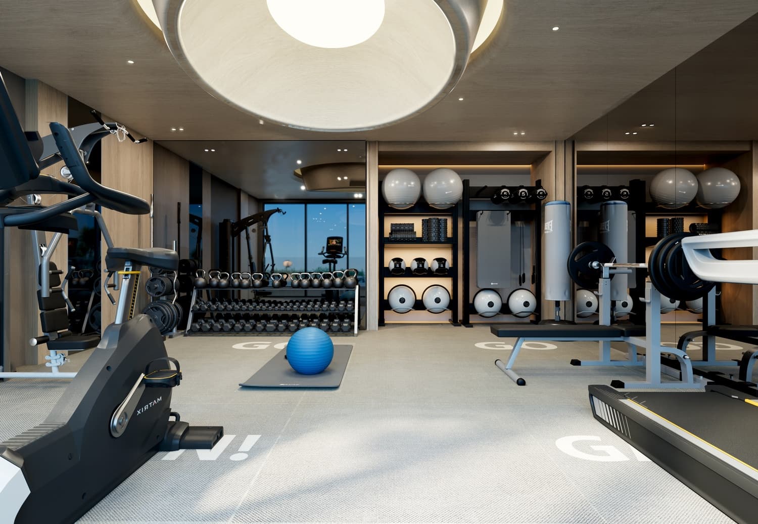 Natuzzi Harmoni amenity Gym - Dubai Islands, Dubai - by Peace Homes Development