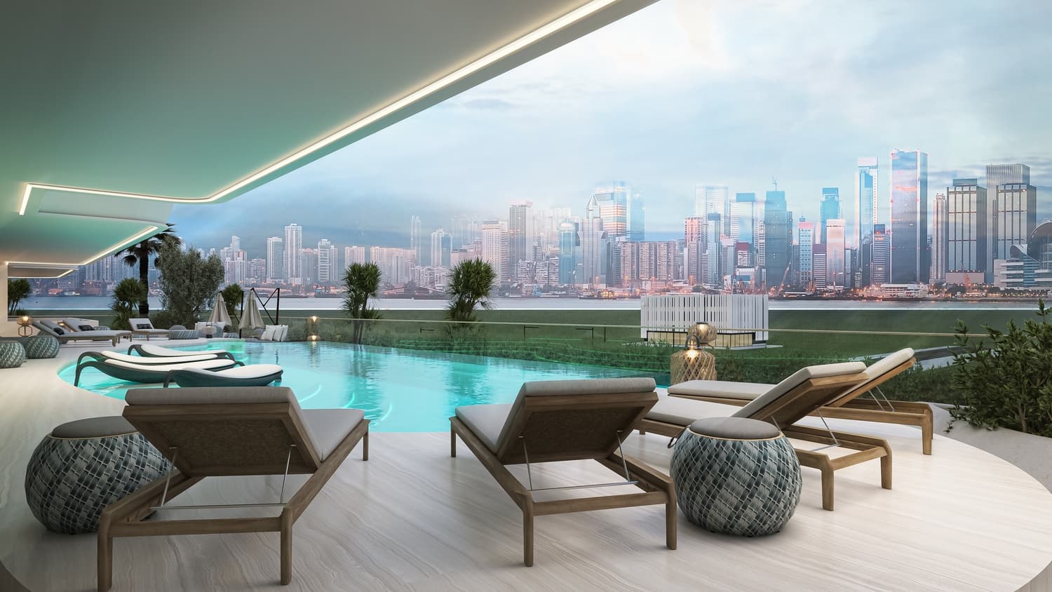 Natuzzi Harmoni amenity Swimming Pool - Dubai Islands, Dubai - by Peace Homes Development
