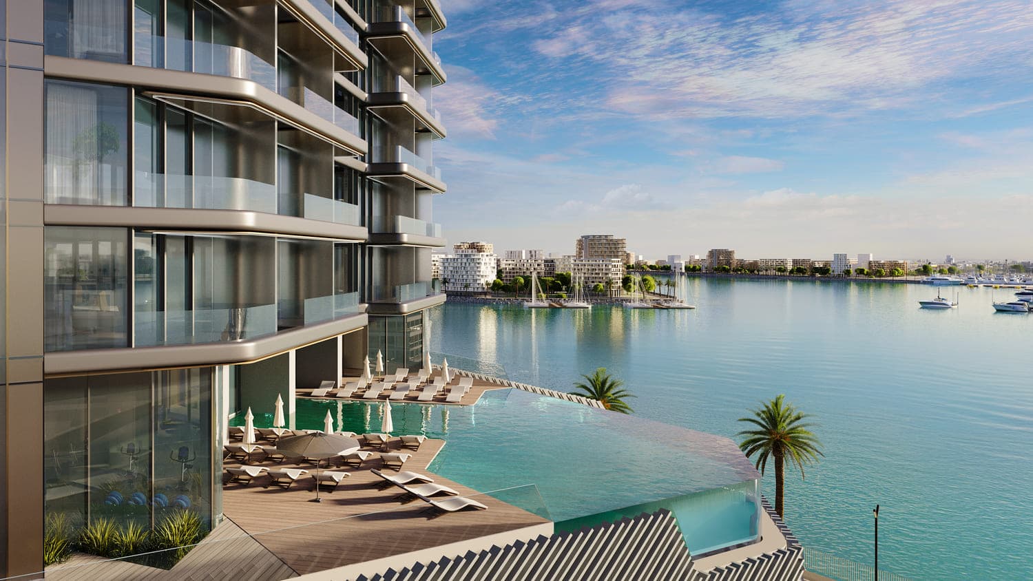 Nautica Towers amenity Sun Loungers - Maritime City, Dubai - by Select Group