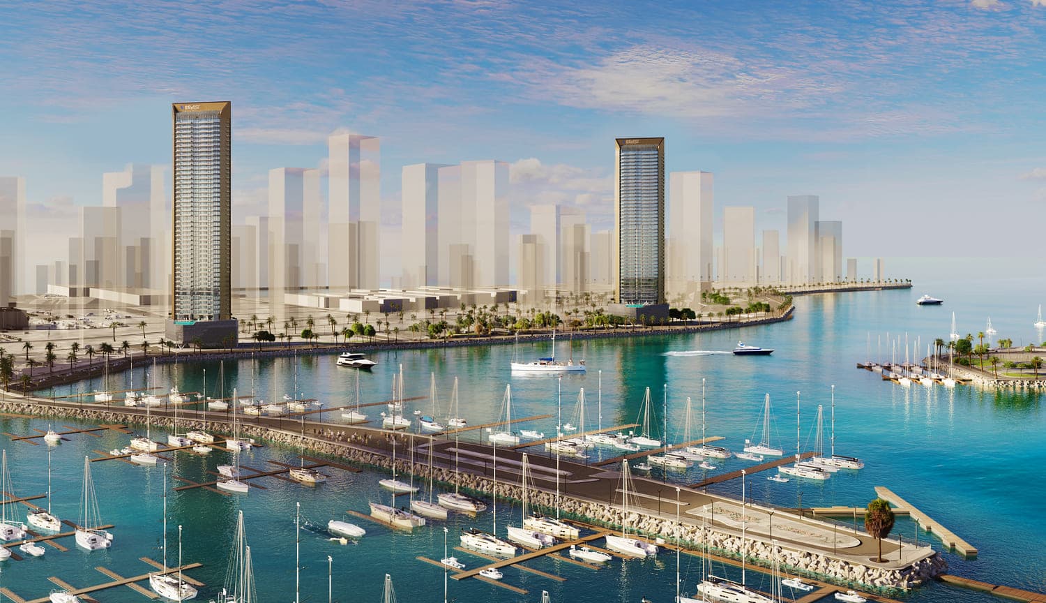 Nautica Towers exterior view - Maritime City, Dubai - by Select Group