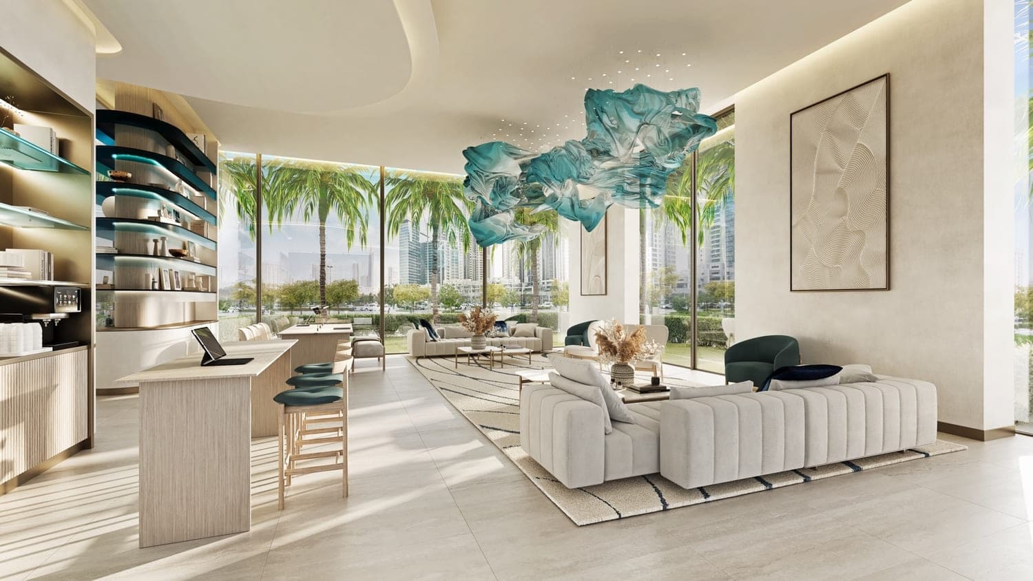 Nikki Beach Residences amenity Co-Working Space - Al Marjan Island, Dubai - by ALDAR