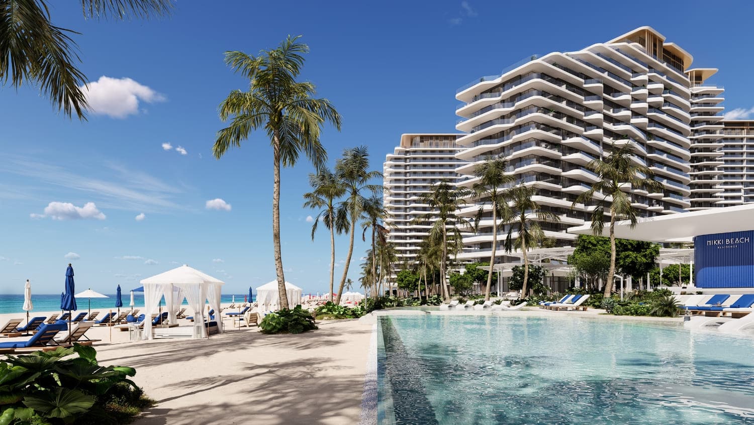 Nikki Beach Residences exterior view - Al Marjan Island, Dubai - by ALDAR