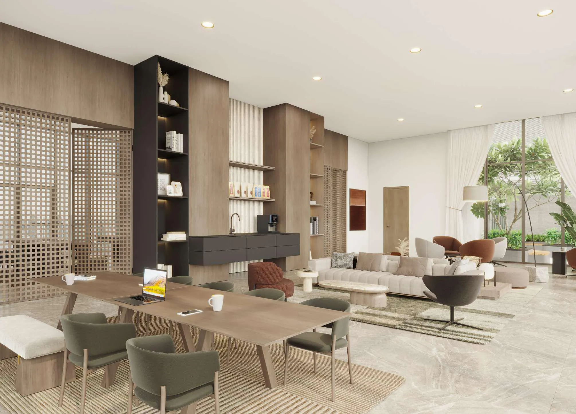 Nirvana Residences 1 amenity Co-working Space - Dubai Production City, Dubai - by Meraki Developers