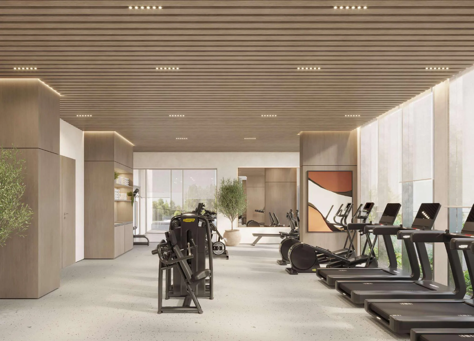 Nirvana Residences 1 amenity Indoor Gym - Dubai Production City, Dubai - by Meraki Developers