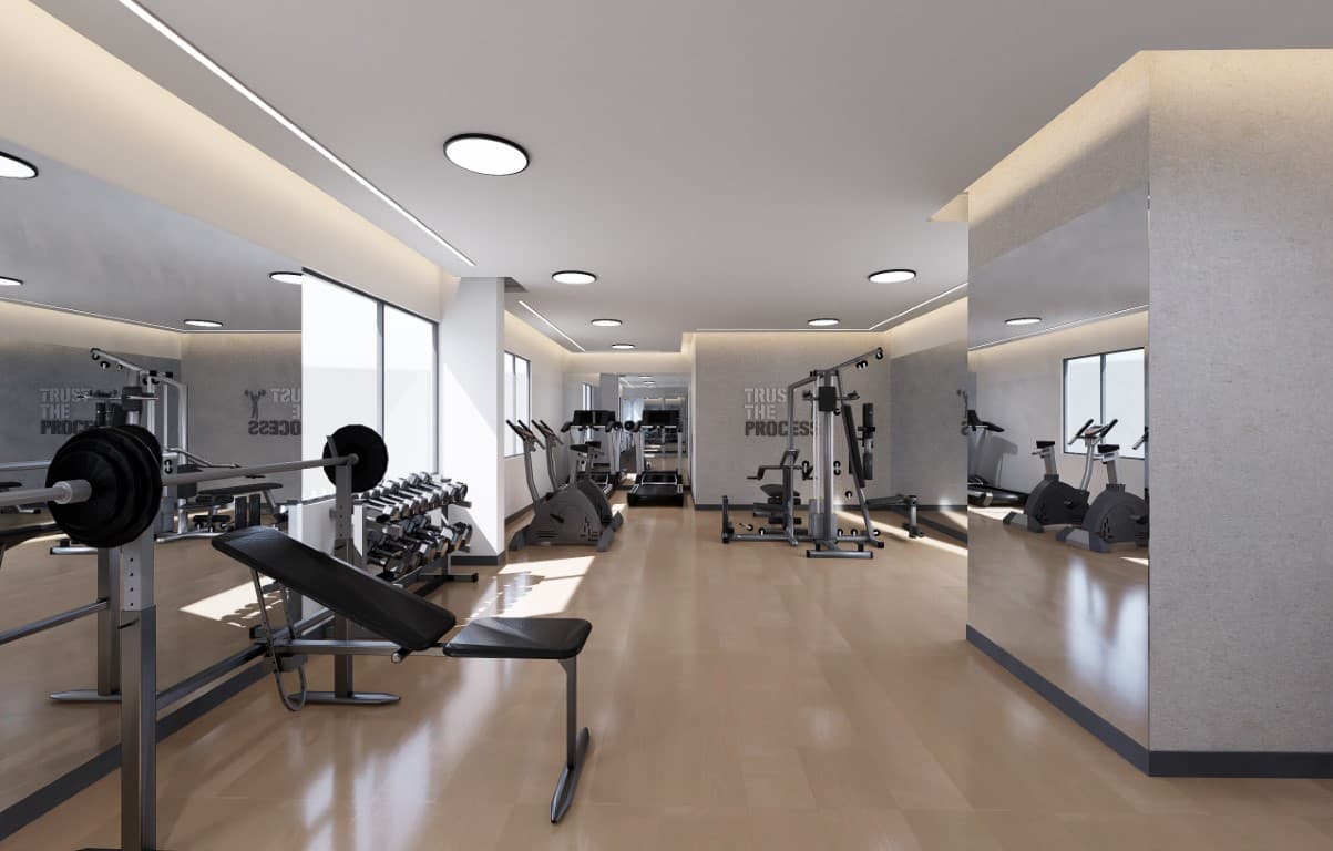 Nuaimia Two Tower amenity Gymnasium - Al Nuaimia 1,2, Dubai - by GJ Properties