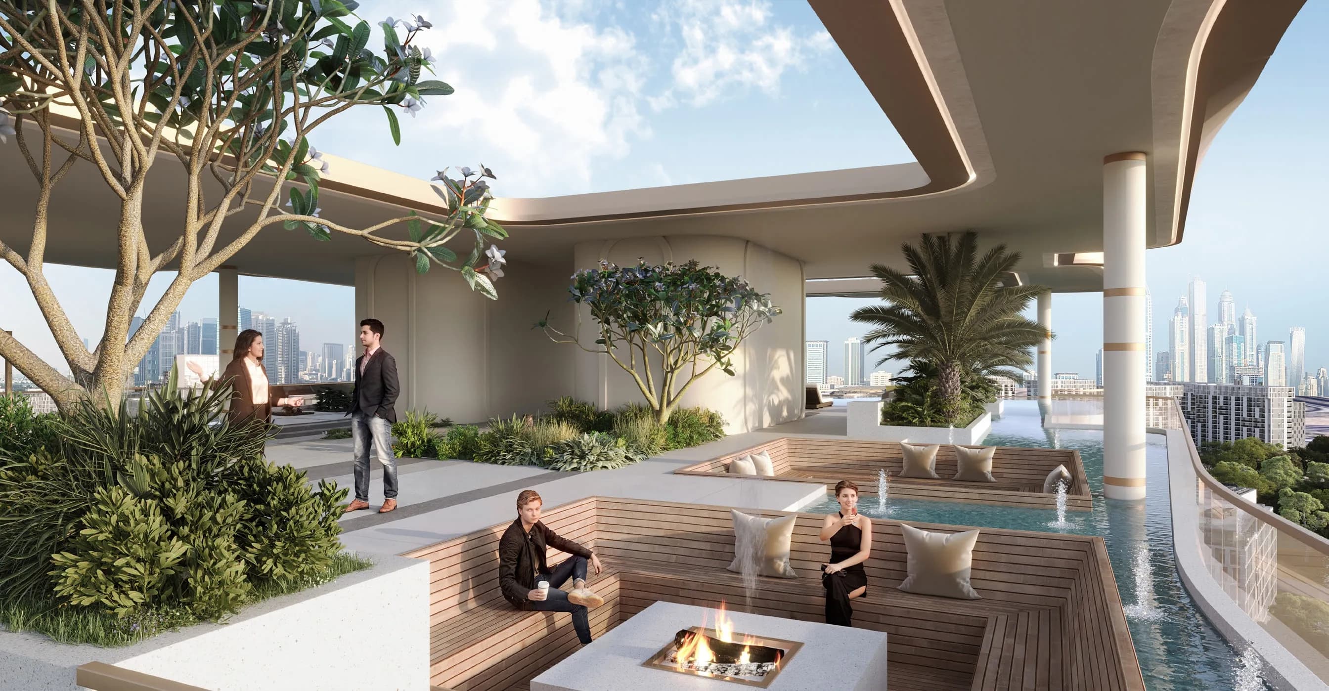 Nuve by Zoya amenity Fire Pit & BBQ Terraces - Dubai Residence Complex, Dubai - by Zoya Developments