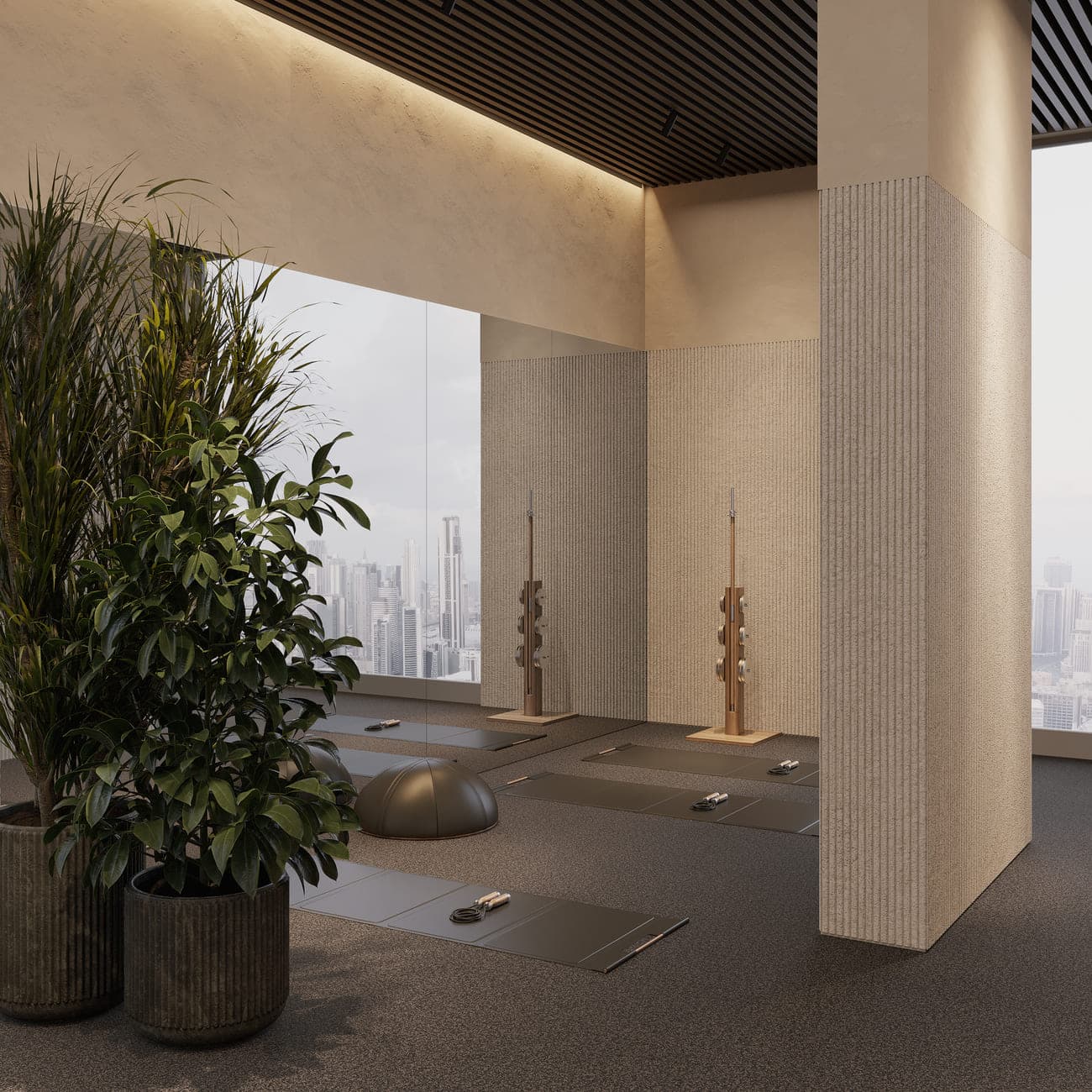 Oak Yard amenity Fitness Zones - JVC (Jumeirah Village Circle), Dubai - by Yard