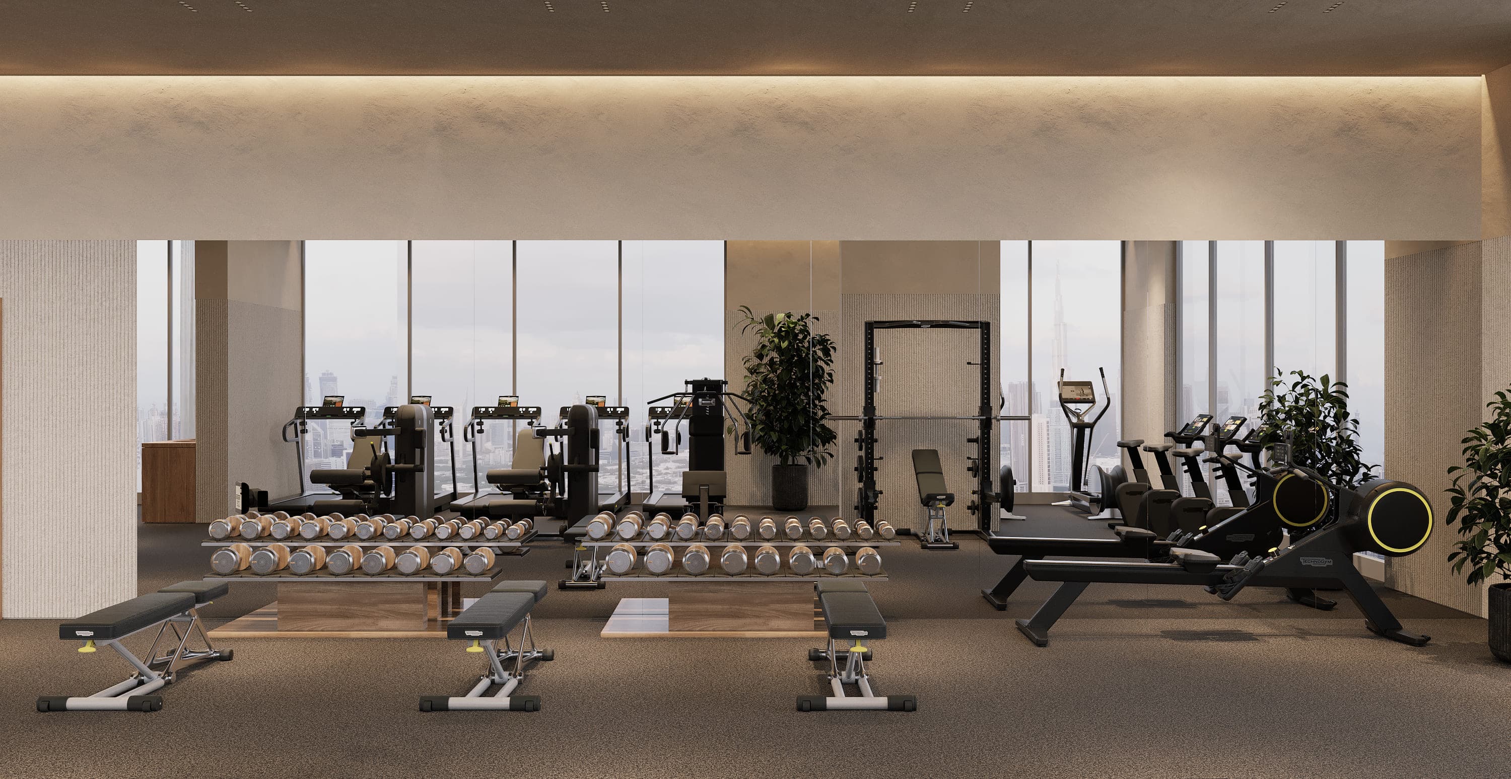 Oak Yard amenity Gym - JVC (Jumeirah Village Circle), Dubai - by Yard