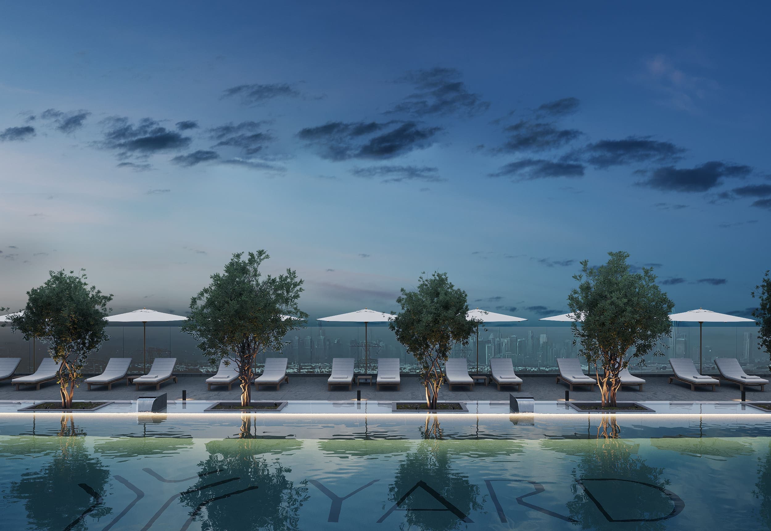 Oak Yard amenity Pool - JVC (Jumeirah Village Circle), Dubai - by Yard