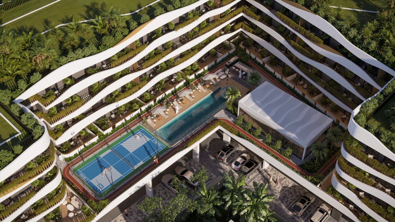 Oasis Residences amenity Badminton Court - Dubai South, Dubai - by HZ DEVELOPMENT