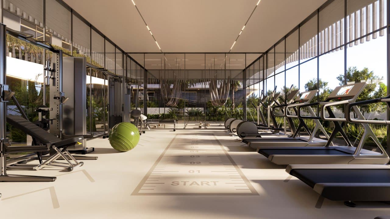 Oasis Residences amenity Gym - Dubai South, Dubai - by HZ DEVELOPMENT