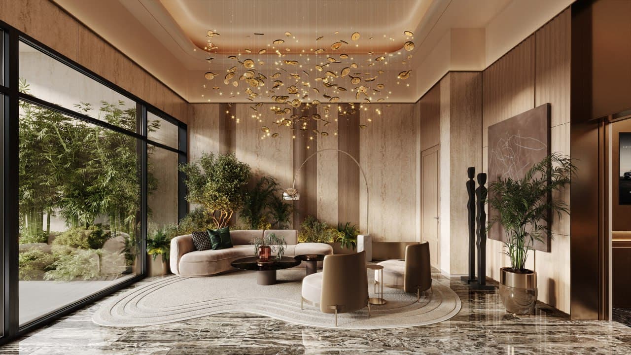 Oasis Residences amenity Lounge Sitting - Dubai South, Dubai - by HZ DEVELOPMENT
