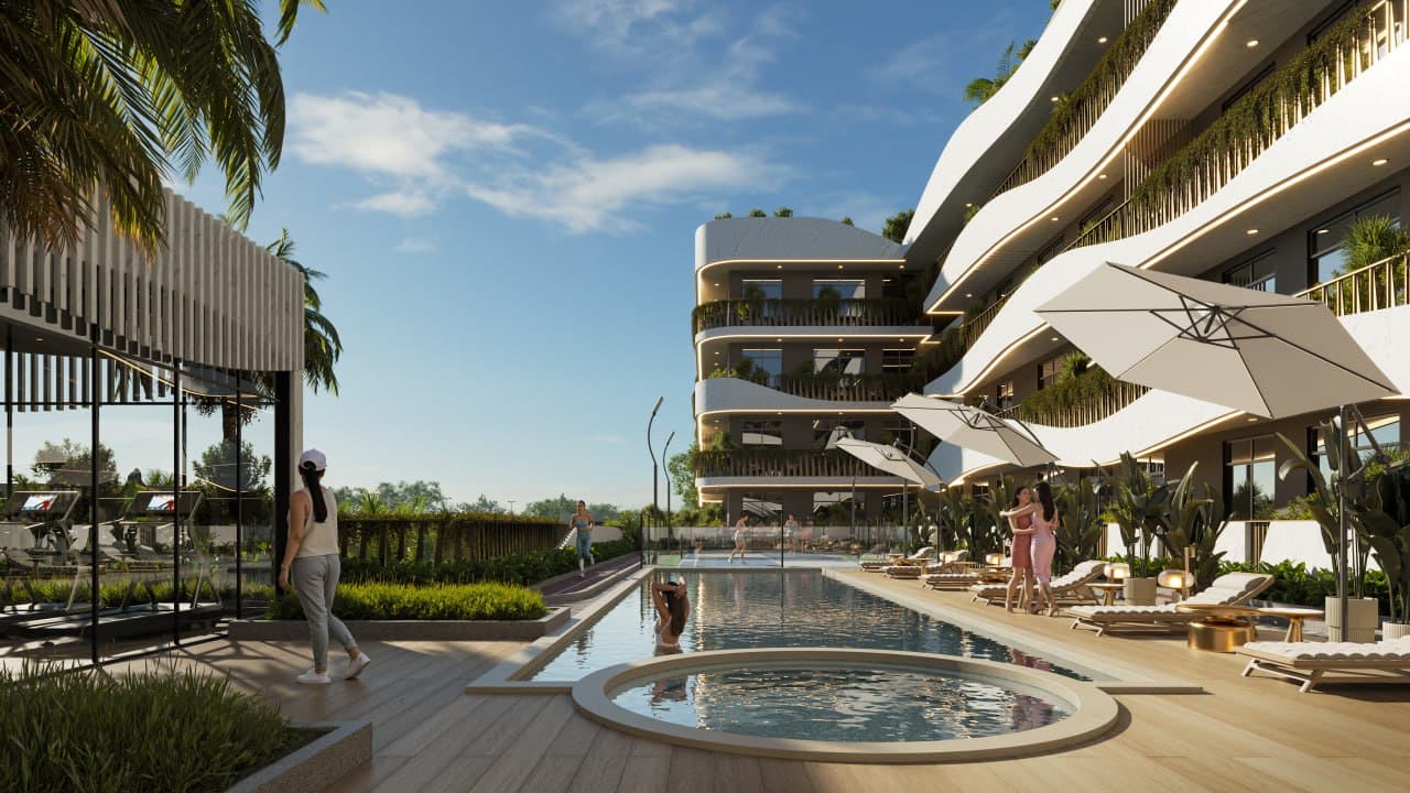 Oasis Residences amenity Swimming Pool - Dubai South, Dubai - by HZ DEVELOPMENT