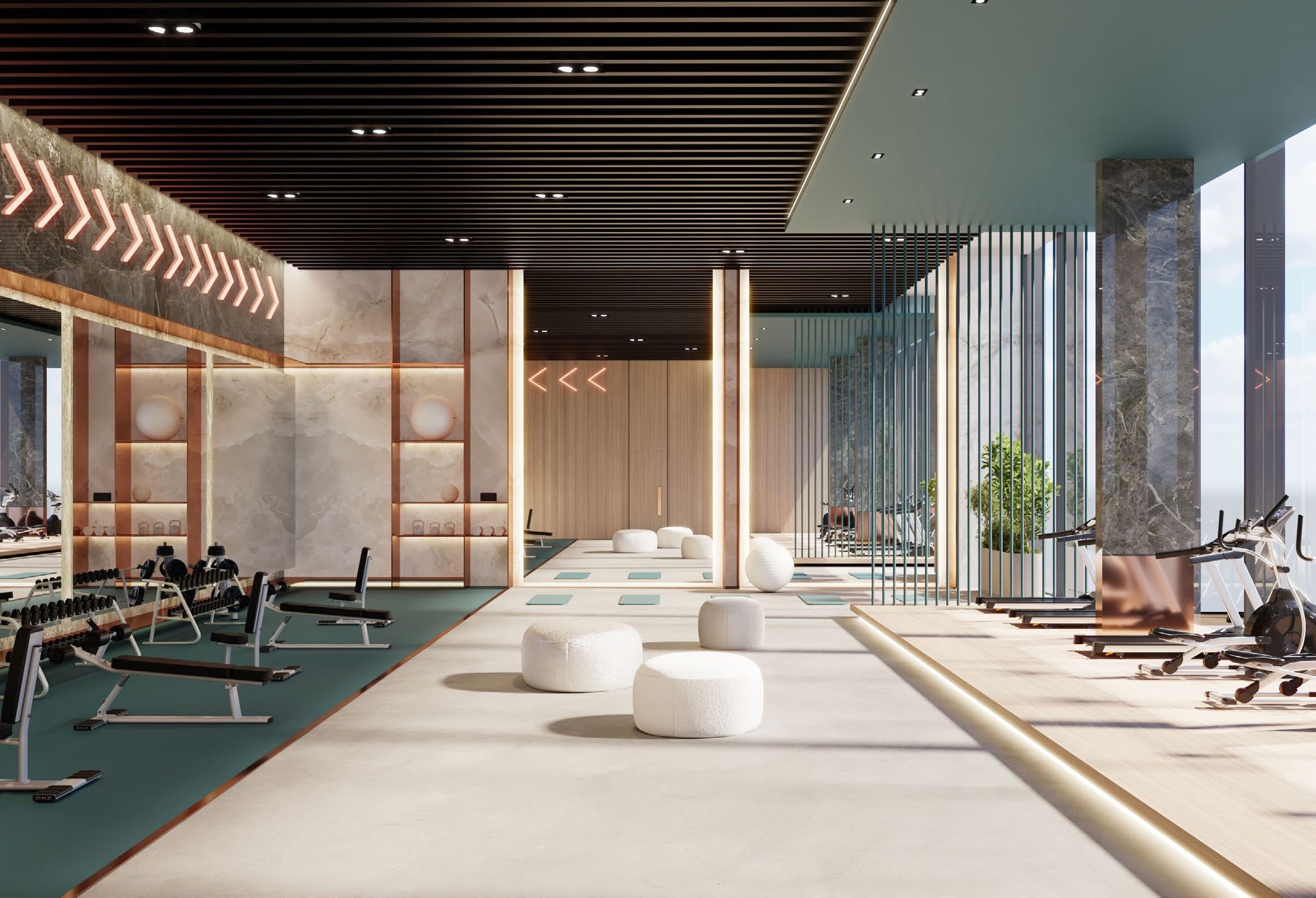 Ocean Crest amenity Gym - Dubai Islands, Dubai - by Samana