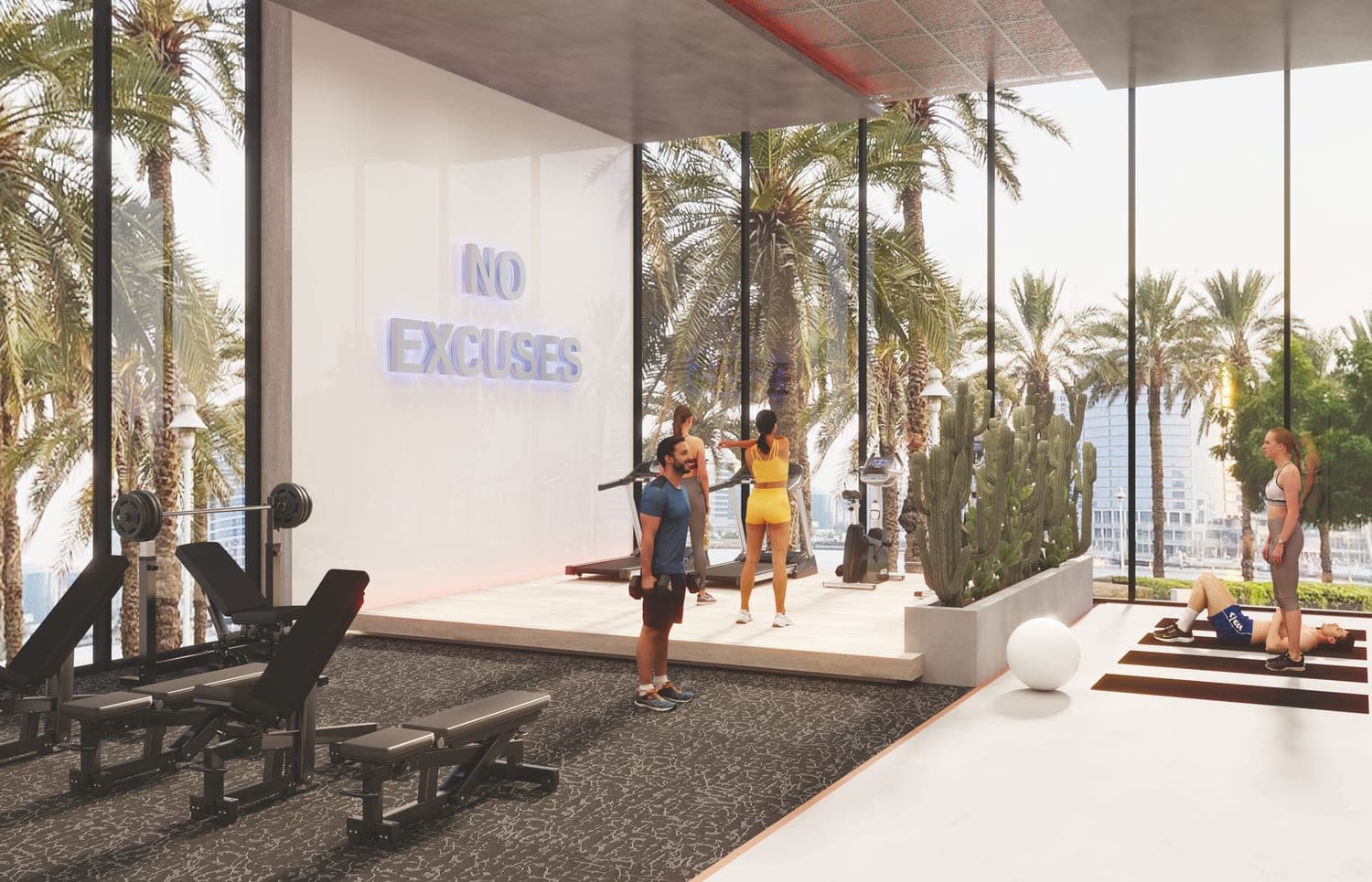 Ocean Pearl 1 and 2 amenity Fitness Center - Dubai Islands, Dubai - by Samana
