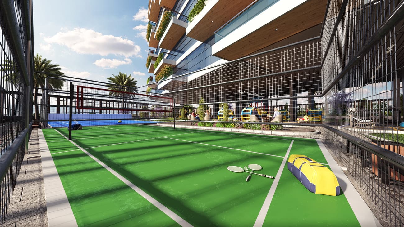 Ocean Tower amenity Badminton Court - Dubai Islands, Dubai - by AAA Real Estate Development