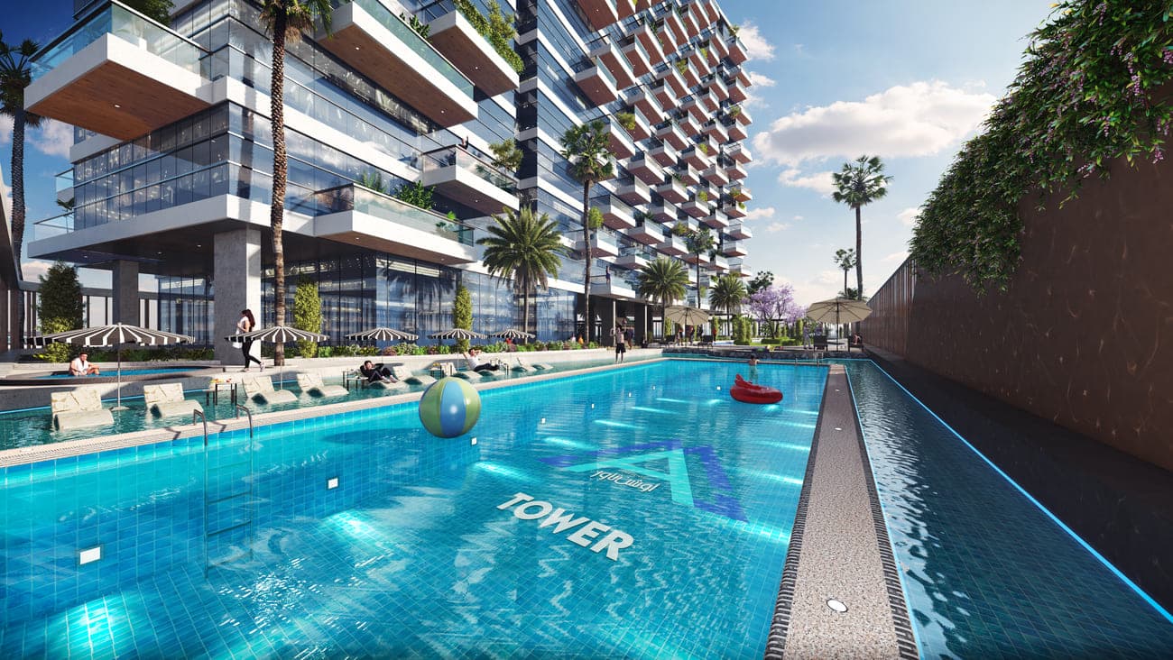 Ocean Tower amenity Swimming Pool - Dubai Islands, Dubai - by AAA Real Estate Development