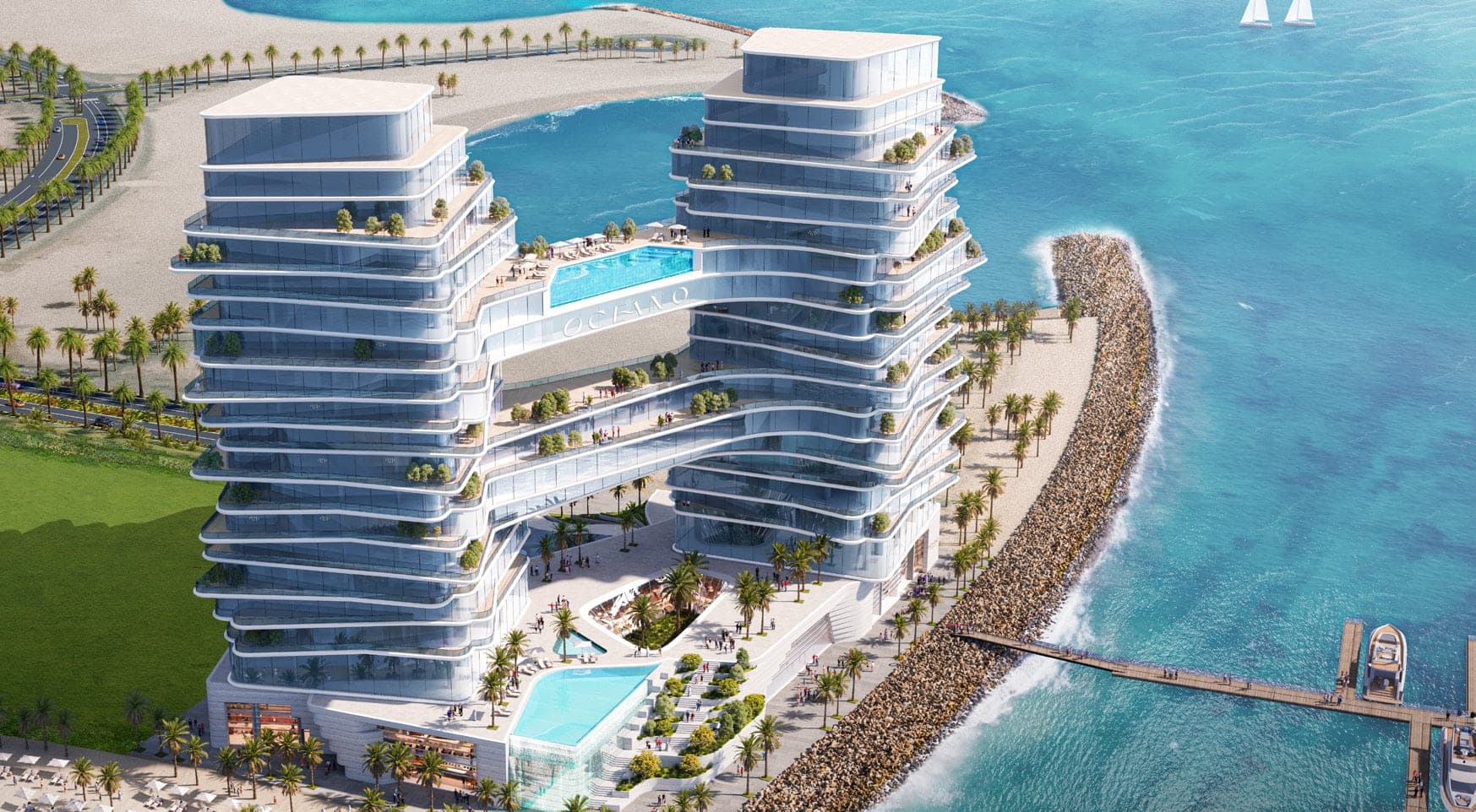 Oceano amenity Access To A Private Beach - Al Marjan Island, Dubai - by The Luxe