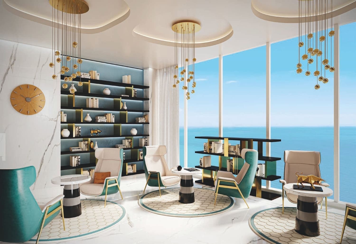 Oceanz amenity Library - Maritime City, Dubai - by Danube